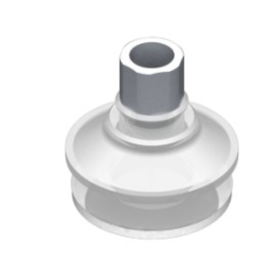 O42mm FDA szilikon tapadókorong habgyűrűvel, G1/4" belső menettel.