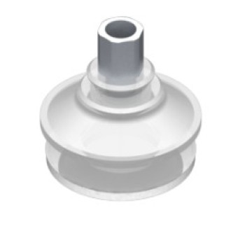 O42mm FDA szilikon tapadókorong habgyűrűvel, G1/8" belső menettel.