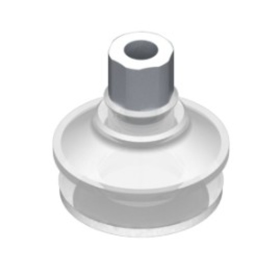 O42mm FDA szilikon tapadókorong habgyűrűvel, G1/8" belső menettel.