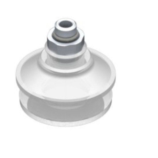 O42mm FDA szilikon tapadókorong habgyűrűvel, G1/8" külső menettel.