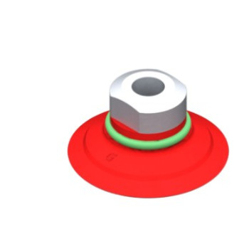 O42mm szilikon lapos tapadókorong, megerősítéssel, 1/8" NPSF belső menettel.