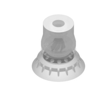 O48mm élelmiszeripari szilikon tapadókorong, belső betéttel, csatlakozó nélkül.