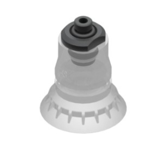 O48mm élelmiszeripari szilikon tapadókorong, G1/8" külső menettel.