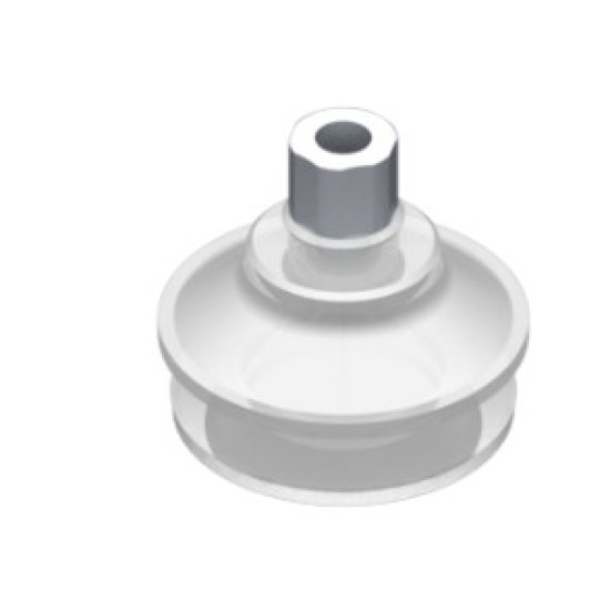 O53mm FDA szilikon tapadókorong habgyűrűvel, G1/8" belső menettel.