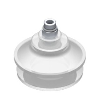 O53mm FDA szilikon tapadókorong habgyűrűvel, G1/8" külső menettel.