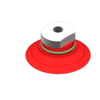 O53mm szilikon lapos tapadókorong, megerősítéssel, 1/8" NPSF belső menettel.