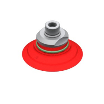 O53mm szilikon lapos tapadókorong, megerősítéssel, G1/4" külső menettel.