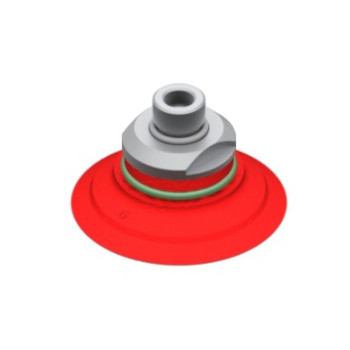 O53mm szilikon lapos tapadókorong, megerősítéssel, G3/8" külső menettel.