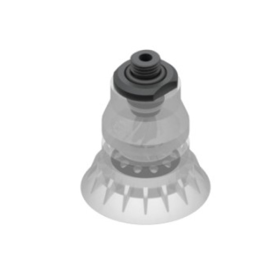 O55mm élelmiszeripari szilikon tapadókorong, G1/4" külső menettel.