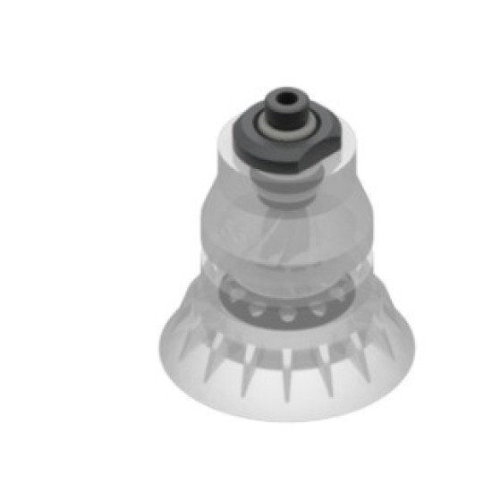 O55mm élelmiszeripari szilikon tapadókorong, G1/8" külső menettel.