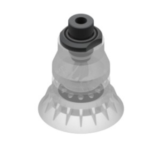O55mm élelmiszeripari szilikon tapadókorong, G3/8" külső menettel.