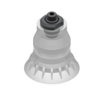 O55mm FDA-kompatibilis szilikon tapadókorong habgyűrűs és G1/8" fittinggel.