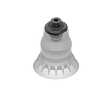 O55mm FDA-kompatibilis szilikon tapadókorong habgyűrűs és G3/8" fittinggel.