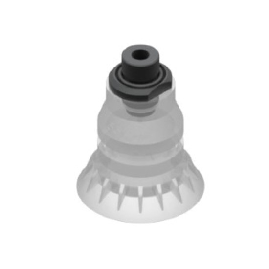 O55mm FDA-kompatibilis szilikon tapadókorong habgyűrűs és G3/8" fittinggel.