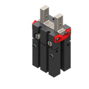 NC (rugóval zárt) 2-pofa megfogó, 6.8mm löket, max 80g ujj. Csatl: M5.