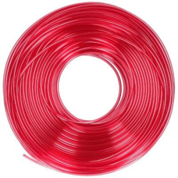 Pneumatika cső - külső: 4 mm, belső: 2,5 mm, 100m, szín: átlátszó piros