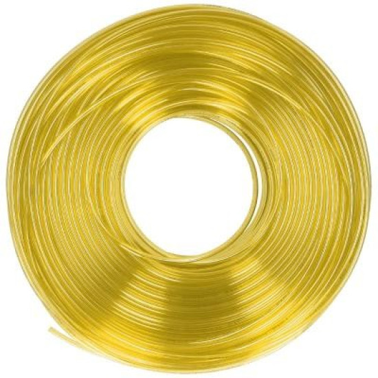 Pneumatika cső - külső: 6 mm, belső: 4 mm, 20 m, szín: átlátszó sárga