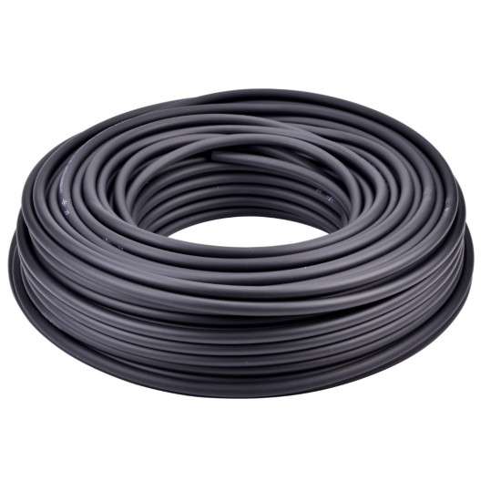 Pneumatika cső - külső: 6 mm, belső: 4 mm, 20 m, szín: fekete