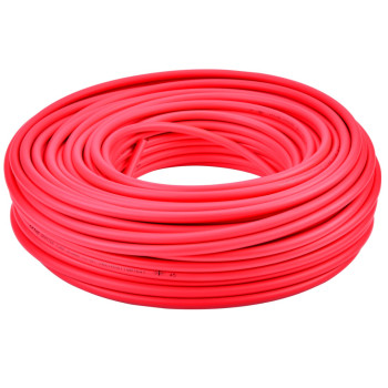 Pneumatika cső - külső: 6 mm, belső: 4 mm, 20 m, szín: piros