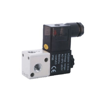  Pneumatika szelep - 3/2 utú, 1/8'' méret, AC 220 V, grommetes
