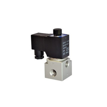 Pneumatika szelep - 3/2 utú, NC, 1/4'' méret, AC 220 V, terminálos