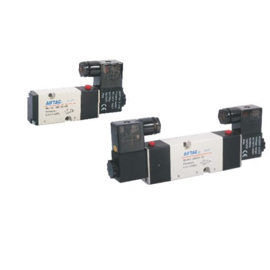 Mágnesszelep - 5/2 utú, Namur, 100 sorozat, duplás, M5 méret, AC 220V.