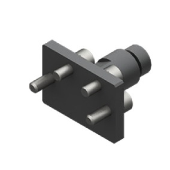 Rögzítő adapter SGP-25S megfogóhoz, alumínium, csavarokkal.