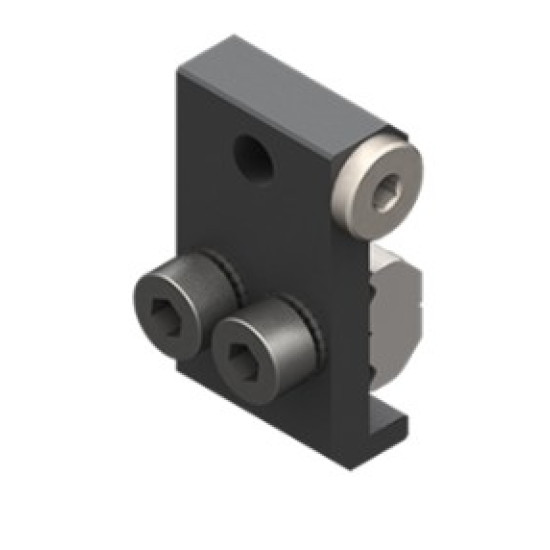 Rögzítő adapter vákuumkoronghoz, M5 menettel, alumínium.