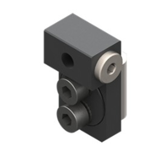 Rögzítő adapter vákuumkoronghoz, M5 menettel, alumínium.