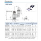Sebességszabályzó - 3/8", d=10mm, műa., - kimeneti szabályzás