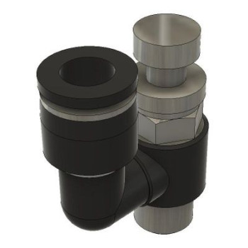 Sebességszabályzó - 3/8", d=12mm, műa., - kimeneti szabályzás