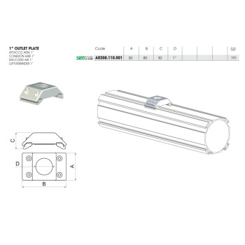 Sico 110 1" kimeneti csatlakozó