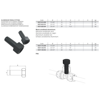 Sico AIR - SK - 15-3/8” - Fekete ALU