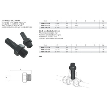 Sico AIR - SK - 22-1/2” - Fekete ALU