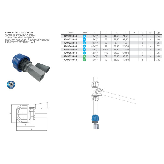 SicoAIR - Levegőrendszer d= 63 mm