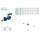 SicoAIR - Levegőrendszer d1= 25 mm d2= 1/2" d3=25mm - Kék