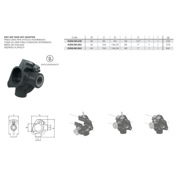 Sicomat Levegőrendszer - Sico AIR - D40 - 1/2"