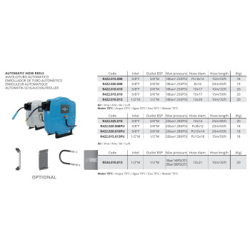 Automatikus Tömlődob - D13x20 - 10m