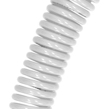 Spirális levegő tömlő - 10x6,5 - fehér - 9 méter apa-apa csatlakozóval