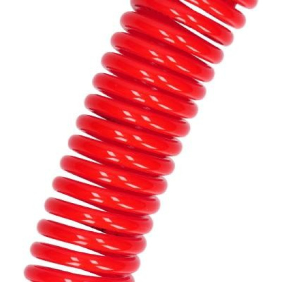 Spirális levegő tömlő - 10x6,5 - piros - 9 méter, csatlakozó nélkül