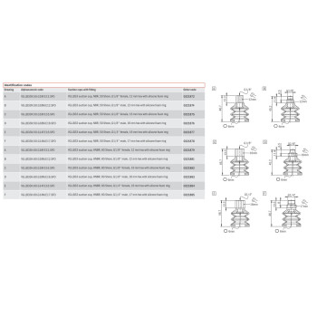 Szívókorong - 1/8" belső menet - 33 átmérő - HNBR