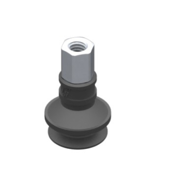 O33mm-es, rövid peremű, FDA szilikon harmonikás korong, G1/4" külső menettel.