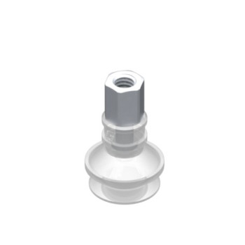 O16mm-es, FDA szilikon harmonikás tapadókorong, M5 belső menetes csatlakozóval.