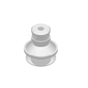 O16mm-es, FDA szilikon harmonikás tapadókorong, csatlakozó nélkül.