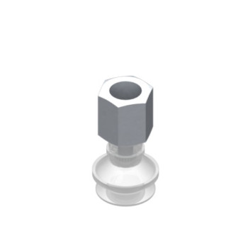 O16mm-es, FDA szilikon harmonikás tapadókorong, G1/8" belső menetes csatlakozóva