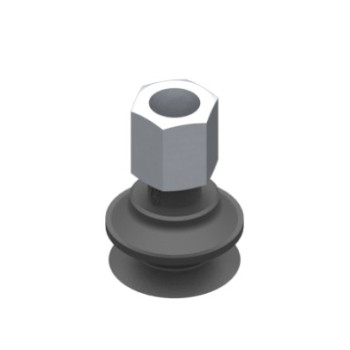 O33mm-es, rövid peremű, FDA szilikon harmonikás korong, G1/8" belső menettel.