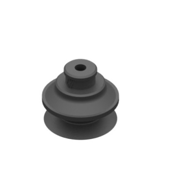 O22mm-es, rövid peremű, FDA szilikon harmonikás korong, G1/8" belső menettel.