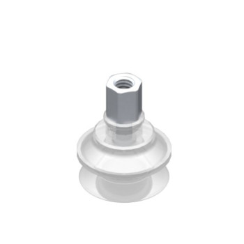 O22mm-es, FDA szilikon harmonikás tapadókorong, csatlakozó nélkül.