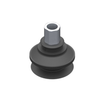 O42mm-es, rövid peremű, FDA szilikon harmonikás korong, G1/8" belső menettel.