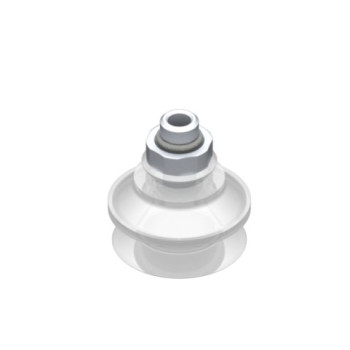 O33mm-es, FDA szilikon harmonikás tapadókorong, G1/4" belső menetes csatlakozóva